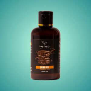 Lubricant Gel, 100ml, Chocolate Flavor, Sensitive Skin Safe, Non-Sticky Formula