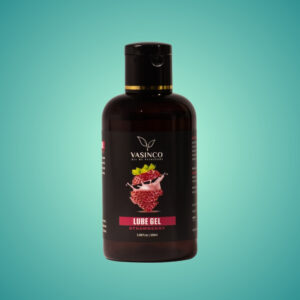 Lubricant Gel, 100ml, Strawberry Flavor, Sensitive Skin Safe, Non-Sticky Formula